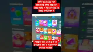 Stake double deposit glitch ? why is stake not working to fix it | Why clients aren&rsquo;t fixing it .