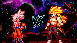 Goku MUI KaiokenX10 V2 OP VS Cumber V5 OP (all form) in Jump Force Mugen