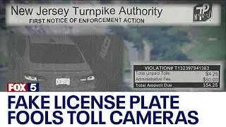 Fake license plate fools toll cameras