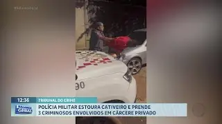 Pol&iacute;cia prende tr&ecirc;s homens em &lsquo;tribunal do crime&rsquo; de fac&ccedil;&atilde;o criminosa, em Miguel&oacute;polis