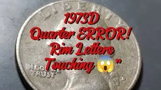 1973D Washington Quarter with Rim Letters Touching – Collector Alert!”#1973DQuarter #Washington