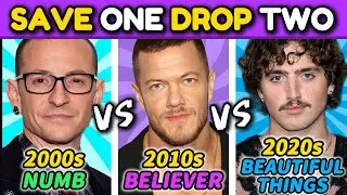 SAVE ONE DROP TWO SONGS: 00s VS 010s VS 020s ❤🎶 | Music Challenge 😍 #funquiz #musicquiz