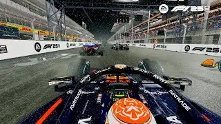 Max Verstappen Red Bull Racing RB21 2025 Las Vegas GP 100% Race | F1 25 Real Gameplay | DUALSHOCK 4