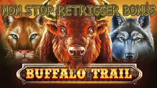 BUFFALO TRAIL ONLINE SLOTS NON STOP RETRIGGER BONUS🔥🔥🔥 | BEST ONLINE SLOT 2022