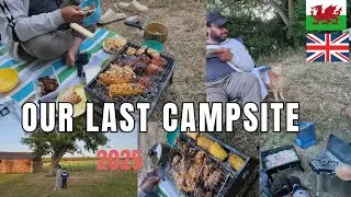 London to Wales Family Camping || last campsite summer holidays 2025 ,BBQ