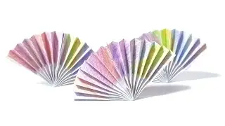 How to Make a Cute Mini Paper Fan | DIY Paper Fan | Origami with Josie