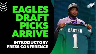 Introductory press conference for Eagles first-round draft picks, Jalen Carter and Nolan Smith