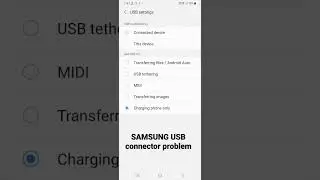 SAMSUNG usb connector problem