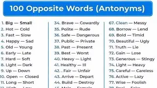 Opposite words|English grammar for competitive exams|competitive exams|English grammar|vocabulary||