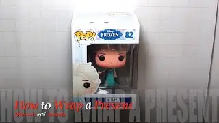 How to Gift Wrap Popular Frozen Elsa Present Funko Pop Toy - Lana3LW