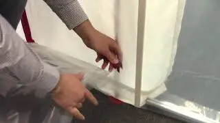 Установка самозакрывающейся магнитной двери ZipWall: шаг за шагом