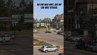 Semi crashed into me. No one was hurt and oops. Stuff happens.