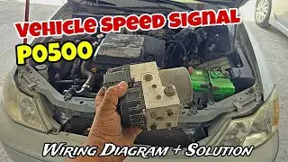P0500 Vehicle Speed Sensor Malfunction Toyota Avalon || Wiring Diagram + Solution