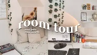 TOUR PELO MEU QUARTO | quarto pequeno, minimalista e decora&ccedil;&atilde;o com afeto 🤎🌻
