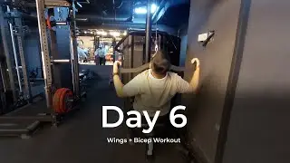 Day 6 | Wings + Biceps Workout | Daily Life in UAE