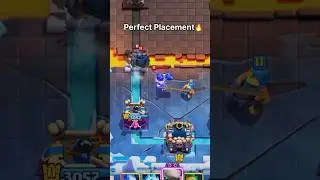 Perfect Placement🔥 #clashroyale #shorts