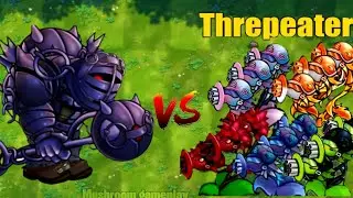 ALL THREEPEATER vs EVERY ZOMBIE in PVZ Fusion! (Ultimate Full Battle)