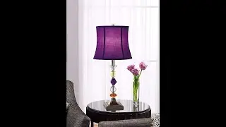 Awesome Bohemian Clear Stacked Glass Table Lamp