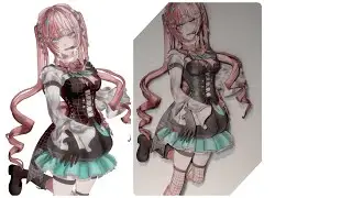 #640【記錄】【紙雕】WotaBeats: Code Aria　立繪/ WotaBeats【ShadowBox】