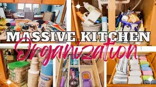 *NEW*MASSIVE SMALL KITCHEN ORGANIZATION 2022 // DECLUTTER & ORGANIZE WITH ME // KITCHEN ORGANIZATION