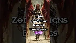 Zodiac Signs Under Stress #zodiacsigns #zodiac #aries #taurus #gemini #cancer #leo #virgo #shorts
