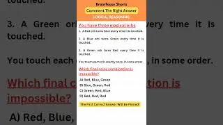 Test Your Logical Reasoning: 5-Second Critical Thinking Challenge | Math Puzzle & Riddles