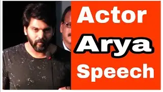 Actor Arya Speech At BOFTA 2nd Year Convocation