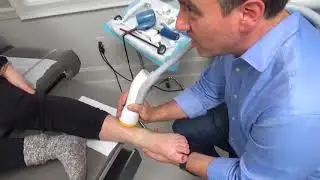 Shock Wave treatment for competitive downhill skier