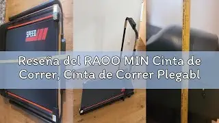 Rese&ntilde;a del RAOO MIN Cinta de Correr, Cinta de Correr Plegable 2 en 1, 1 a 12 km/h, Motor de 2,25HP,