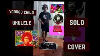 voodoo child using ukulele with dunlop wah cry baby #shorts