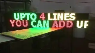 12" x 76" TRI color RED YELLOW GREEN LED SIGN FOR OUTDOOR USE PROGRAMMABLE SIGN BOARD NEON
