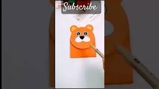 easy  handmade tiger 🐯#puppet  like and share too💐
