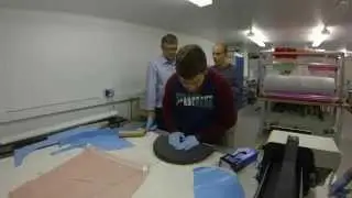 The ULV Team laying up some carbon fibre high speed wheel fairings