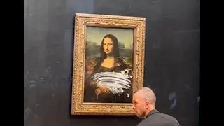 Mona Lisa attacked with cake
