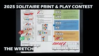 The Wretch PnP Roll and Write Solo Board Game