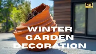 ❄️ Eco-Friendly Upcycled Winter Garden Decor from Natural Materials
