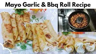 Mayo Garlic and Bbq Roll Recipe 🔥| By Connect with us #mayo #bbq #rolls #garlic #trend #ramzanrecipe