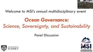 MSI's Ocean Governance Panel: Science, Sovereignty, and Sustainability