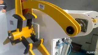 2 in 1 Pneumatic Feeder With Straightener Cum De-coiler Combo By Hi-Tech Engineering Ahmedabad GJ 🇮🇳