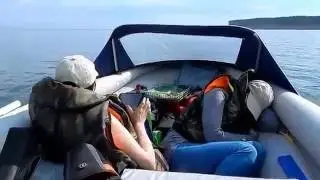 Лодка пвх Солар 450 днд киль с SUZUKI DT30 на средней Волге
