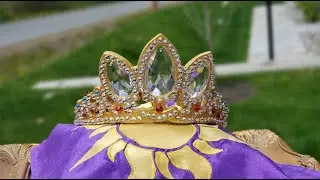 #Shorts DIY Sparkley Rapunzel Tiara