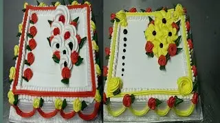 &ldquo;Romantic Square Anniversary Special Cake with Beautiful Flower Design | Wedding Anniversary Cake&rdquo;&ldquo;D