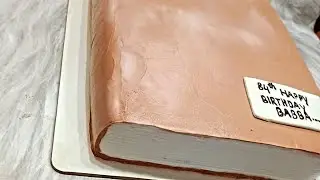 Book shape cake