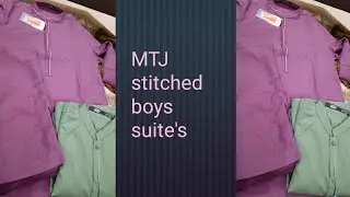 MTJ 10 years boy and 12 years boy stitched suite fabric wash n wear