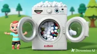 🌀 Wobbly Washing Machine Song 🧺🎶 | Fun Kids Action Song | 儿童律动儿歌 | Nursery Rhyme for Children