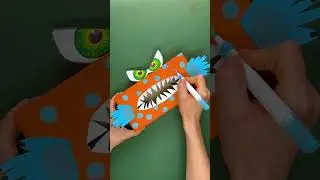 DIY Monster Box! Fun Craft for Kids!✨ #fun #shorts #DIY