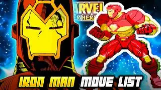 IRON MAN MOVE LIST - Marvel Super Heroes (MSH)