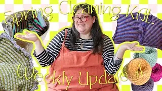 Update Week One - Spring Cleaning KAL - April Knitting WIP Down w/ Emtothethird