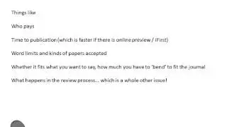 Basics of journal publishing: a pre-workshop video