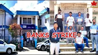 SBI Sahit Sabhi Sarkari BANKS Ka Chal Raha Hai STRIKE!